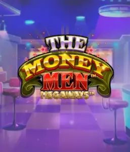 Скриншот игрового автомата The Money Men Megaways от Pragmatic Play, показывающее яркий городской пейзаж с элементами хип-хоп культуры. В центре кадра видны символы слота: золотые украшения, крутые автомобили и изображения, исполняющие рэп жесты, создающие атмосферу настоящего хип-хоп приключения. Название слота The Money Men Megaways расположен в верхней части изображения, акцентируя тематику и стиль слота.